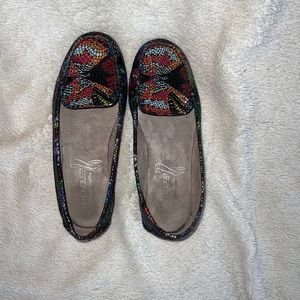 Aerosoles Multicolored Snakeskin Loafers, Womens US size 7